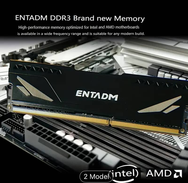 ENTADM DDR3 8GB 1600MHz Desktop RAM, High-Performance Memory Stick, 1. 0