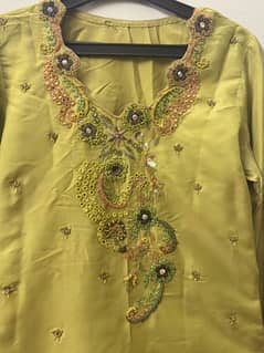 Mustard colour 2 piece suit