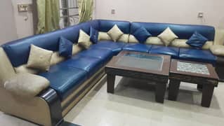 L shape sofa set