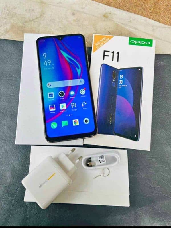 Oppo F11 8gb 256gb dual sim pta approved box 1