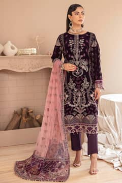 3pc Velvet Dress