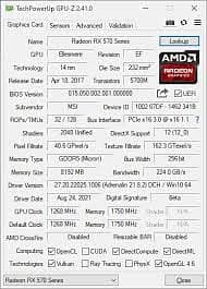 RX 570 8GB.