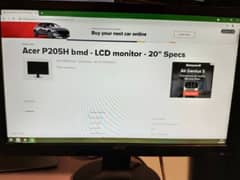 Accer p205H LCD Monitor