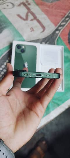 iphone 13 with box/128 4 month sime time