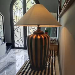 Hand Painted Ceramic Table lamp with brand new lampshade