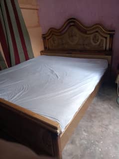 wooden bed