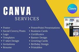 I will create anything in canva