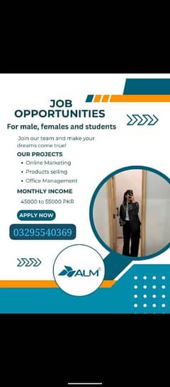 online work available for students male and female