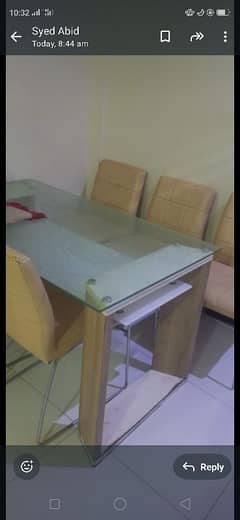 Dinning table and chairs