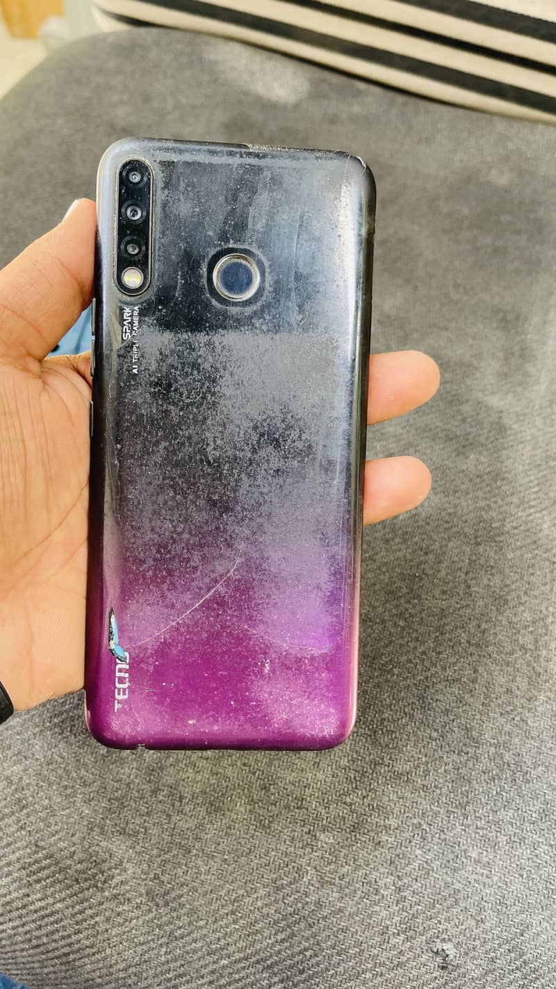 Tecno spark 4 with box 2