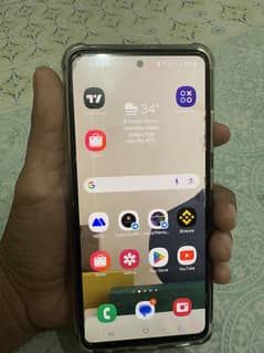 Samsung A-52 shaded panel