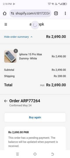 I Phone 15 pro max dummy mobile