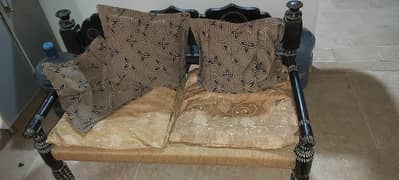 chinyoti sofa set 4 seater with table