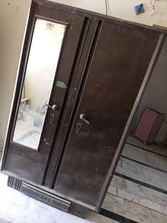 two door metal wardrobe