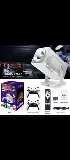 HCS350 Max Android+Game 4K Projector With Bluetooth Voice Remote