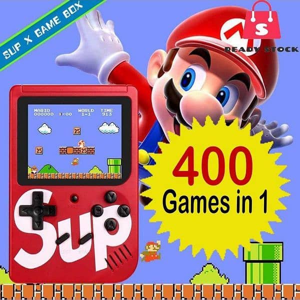 SUP Game Box 400 in 1 Retro Handheld Console, 2.4" Display 0