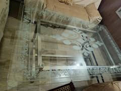 Dining table / center table with steel frame