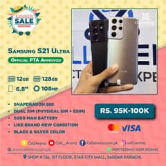 Samsung S21 Ultra 128GB Official PTA CellArena