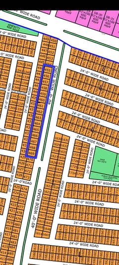 40ft Road Facing Plot 80 Sq-Yd Executive Ext. Block North Town Residency Phase 1