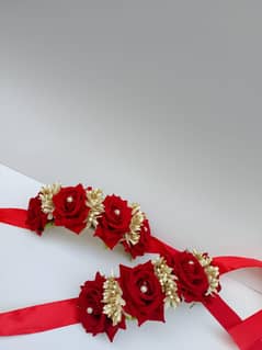 Gajra set, Artificial Velvet Flowers