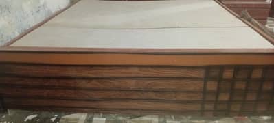 wooden bed 1 year used
