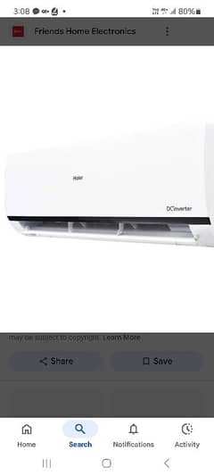 Haier 1.5 ton triple inverter hsu_19hfcp w. . 03224422289