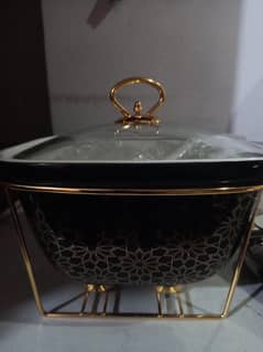 Soup set black and golden colour 28 pics