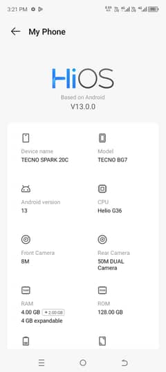 Tecno Spark 20C
