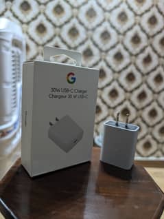 Charger  Google Pixel 30 Watt Orignal Adapter + Type C Cables