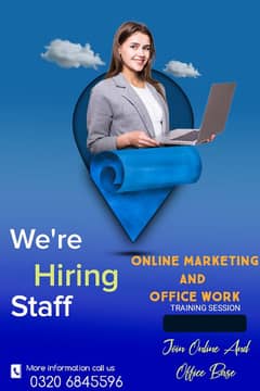 Urgent Staff Required For Online Work and Office Work