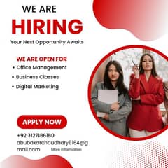 Student,male and female required for office work