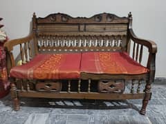 Wooden sofa set