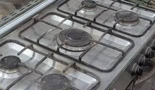 Five Burner Cooking Range for Sale