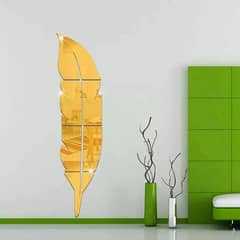 leaf golden mirror