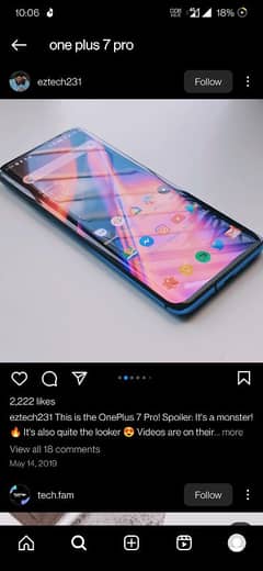 one plus 7 pro 8+5 ram 256 rom pop up camera edge screen