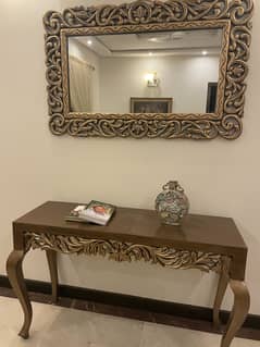 Console and mirror
