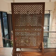 wooden partition