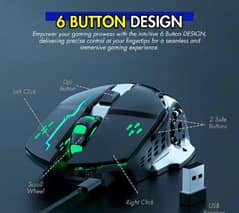 6 BUTTONS GAMING MOUSE Adjustable DPI