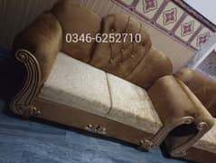 Sofa Set 6 Seater Brand New King Size Velvet Fabric 0346-6252710