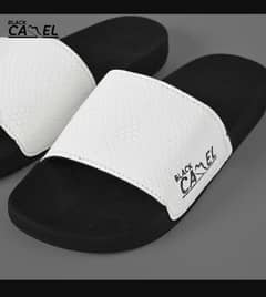 Slippers (Black Camel COBRA Texture Slide White)