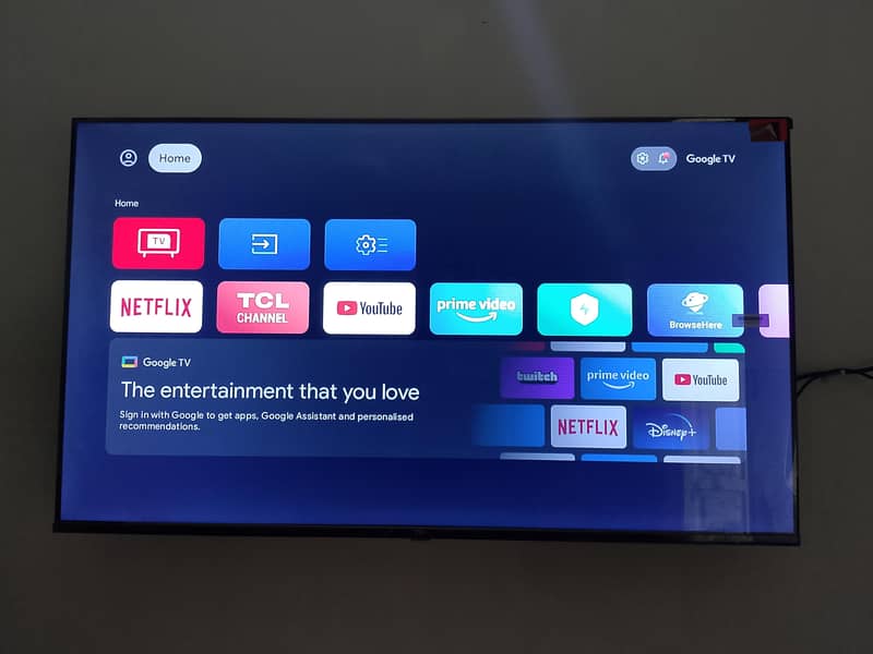 TCL 43inch LED android 0