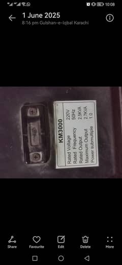 Osaka generators 2.5 kv call. 03453179146