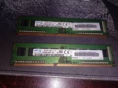 RAM sticks 4gb ddr3 1600 mhz