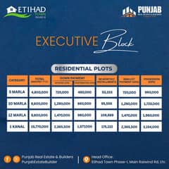 5 Marla Plot For Sale In Etihad Executive Block On Installments