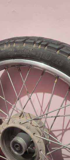 Complete back tire hub rim for 70cc & 100cc bike