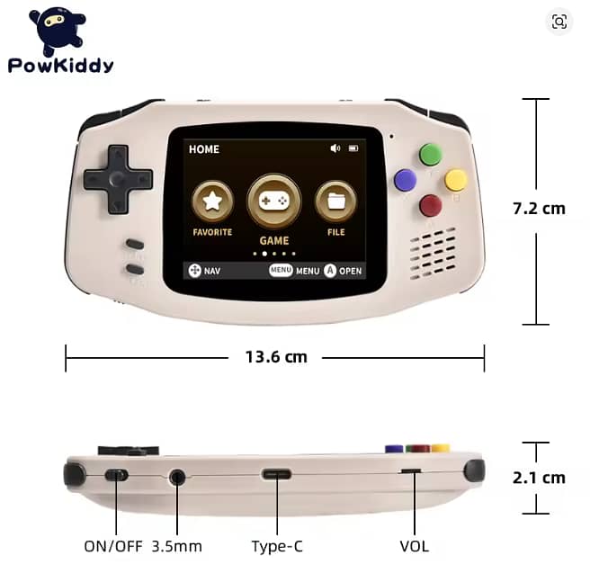 POWKIDDY A30 Handheld Game Console - Retro Game Handheld Console 3