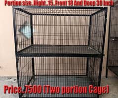 IRON CAGE New  (Birds)18X15X30 inch(3 Portion)