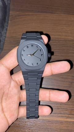 BLACK ARABIC AURA WATCH