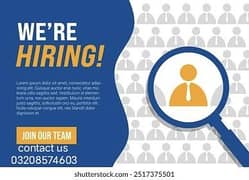 job available for male and female  staff required urgent