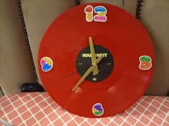 Wall Clocks Available on Vinyl Records.